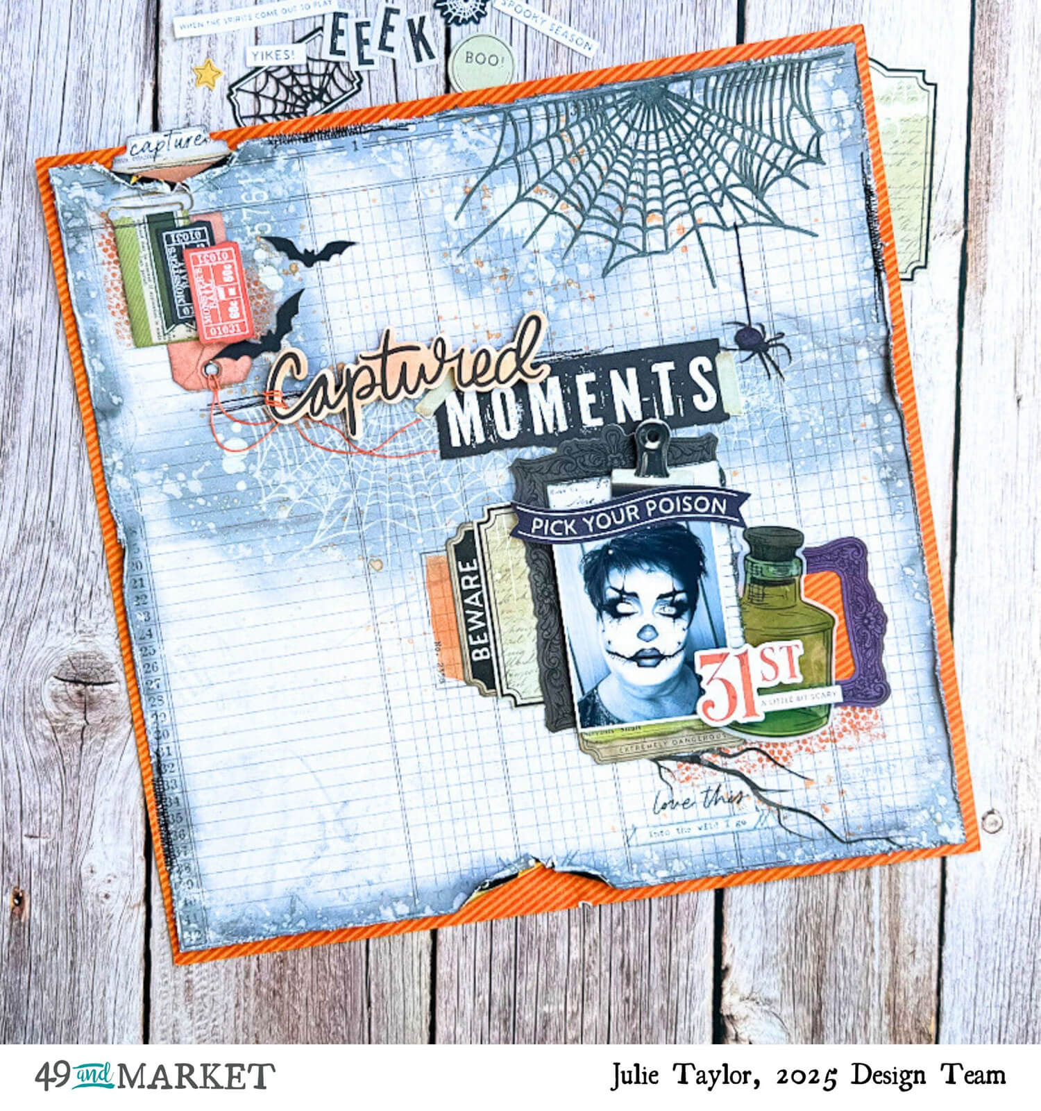 Captured Moments - Layout by Julie