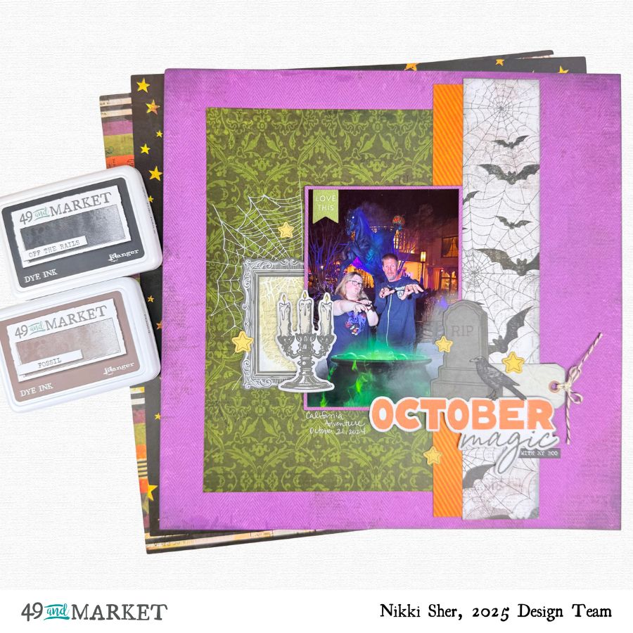 October Magic Halloween - Layout by Nikki 