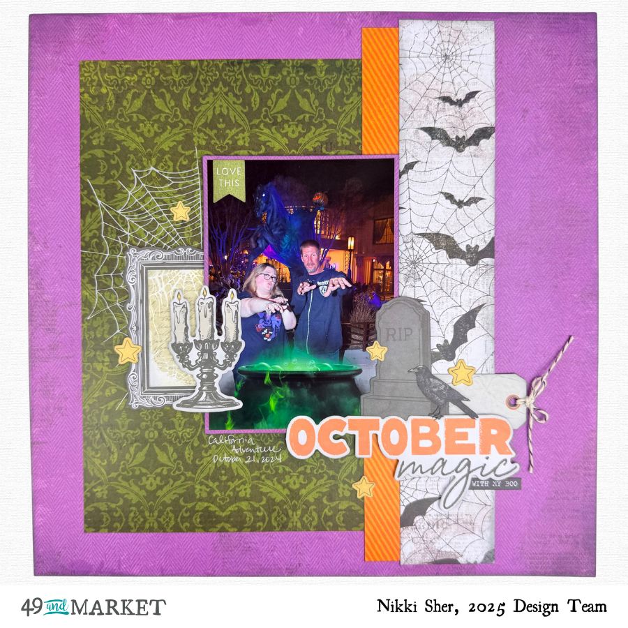 October Magic Halloween - Layout by Nikki 