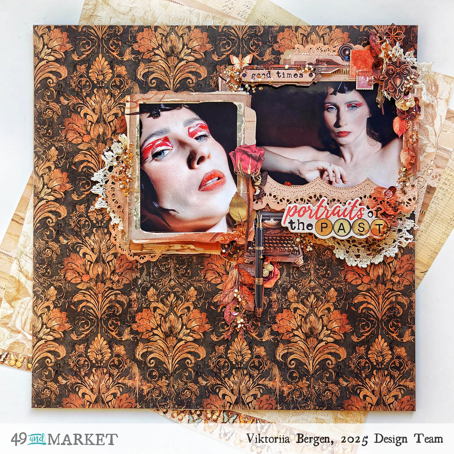 Portraits of the past - Layout by Viktoriia